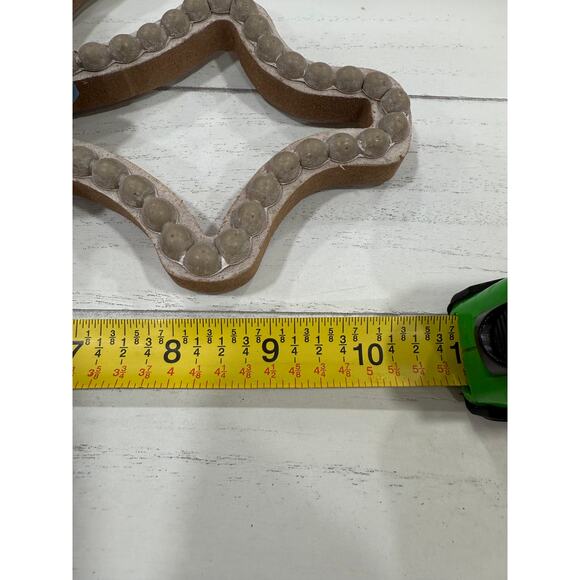 Farmhouse Cottagecore Wall Cross with Blue Flower  Christian Faith Decor 16” - Picture 7 of 8